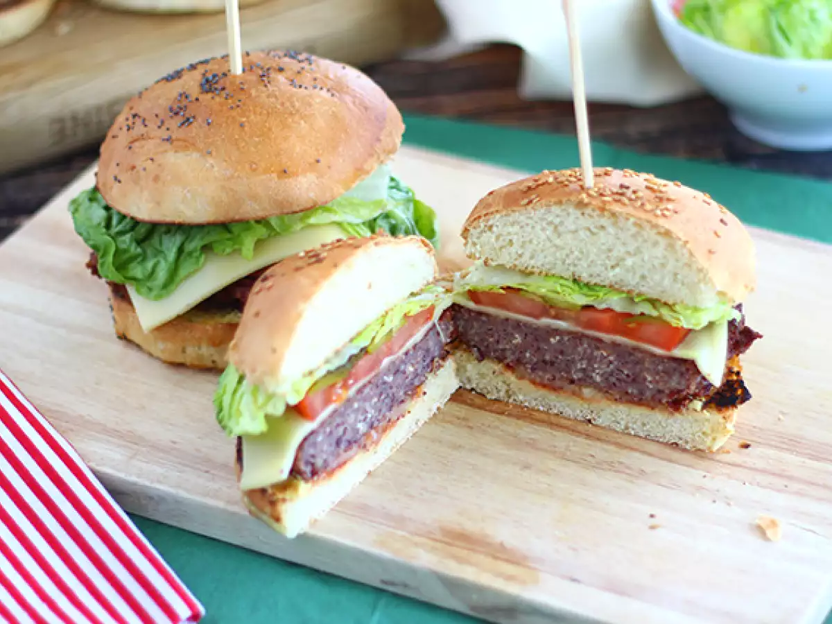 Burger vegetarian kacang merah - foto 2