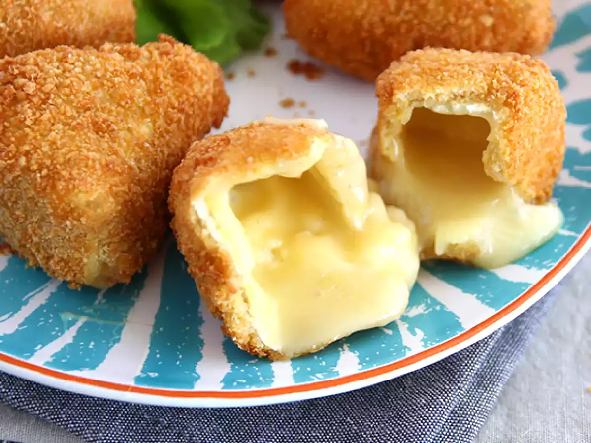 Camembert dilapisi tepung roti, meleleh dan renyah - foto 4
