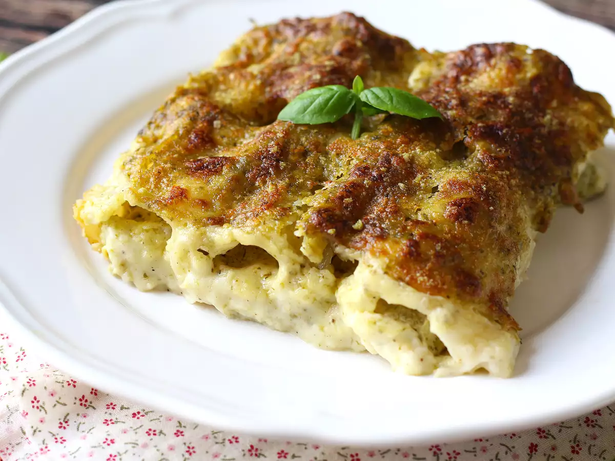 Cannelloni Pesto Panggang dengan Saus Krim: Resep Mudah dan Lezat - foto 6