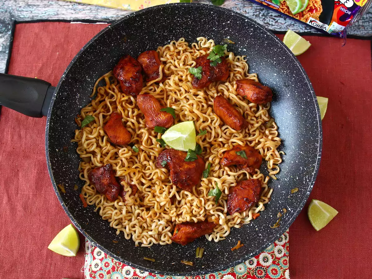 Cara Memasak Mi Buldak Habanero Lime dengan Ayam Marinasi - foto 3