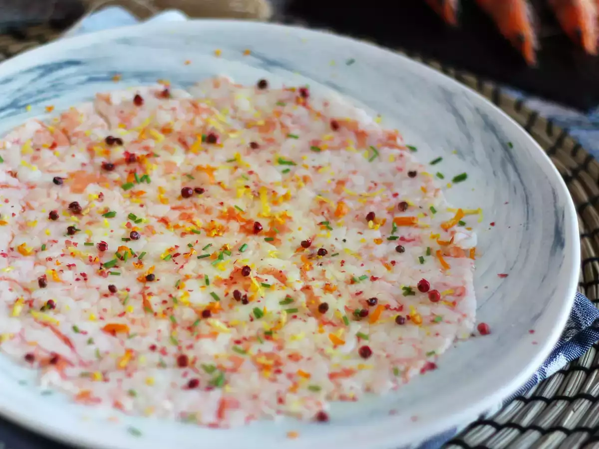 Carpaccio dari udang - foto 3