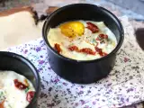 Casserole telur dengan keju kambing dan tomat kering di Air Fryer!, foto 1