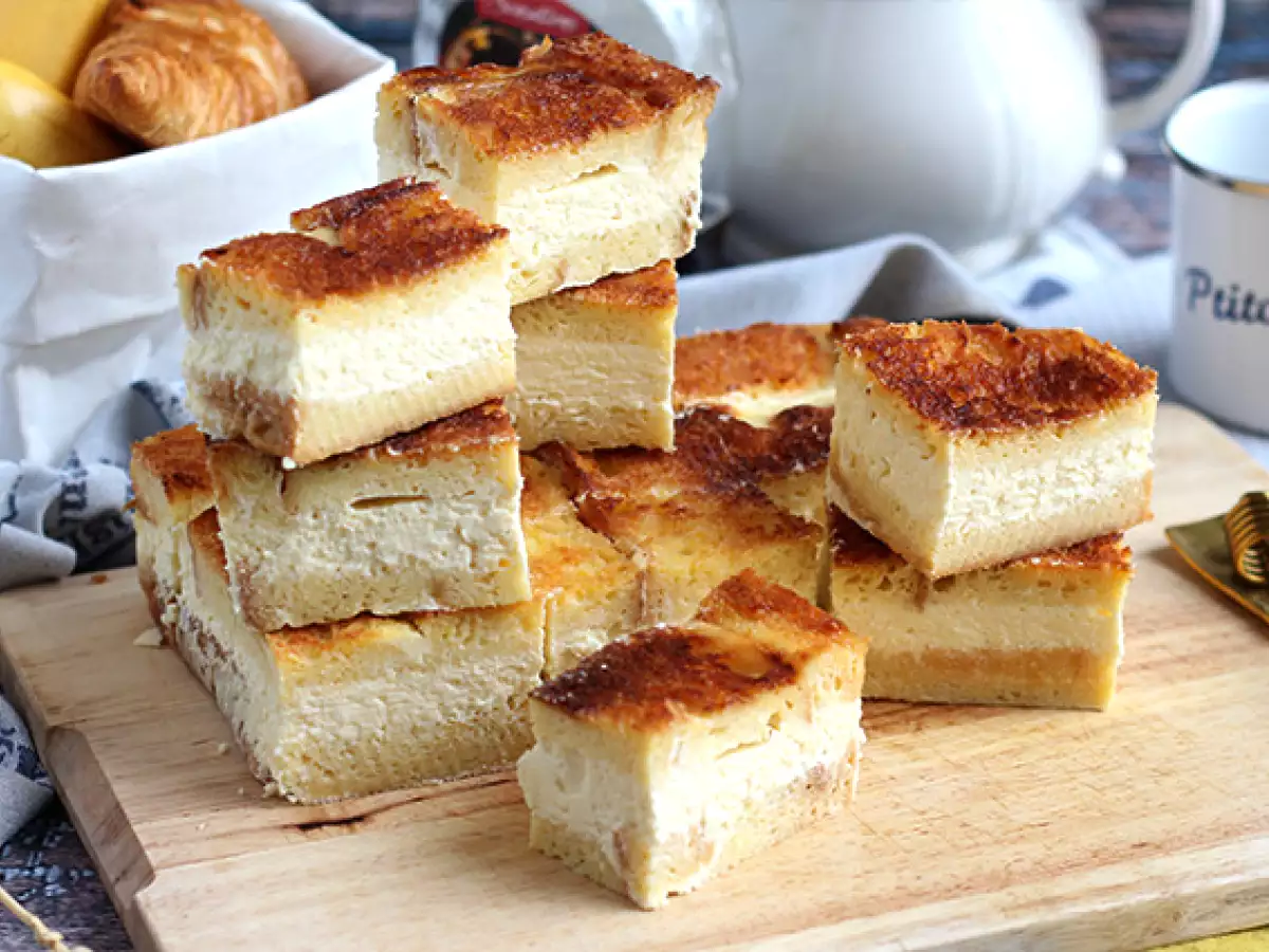 Cheesecake dan roti panggang keju (French toast cheesecake)