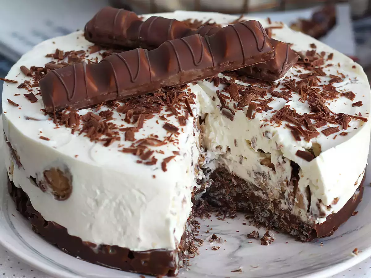 Cheesecake Kinder Bueno Tanpa Oven yang Lezat - foto 3