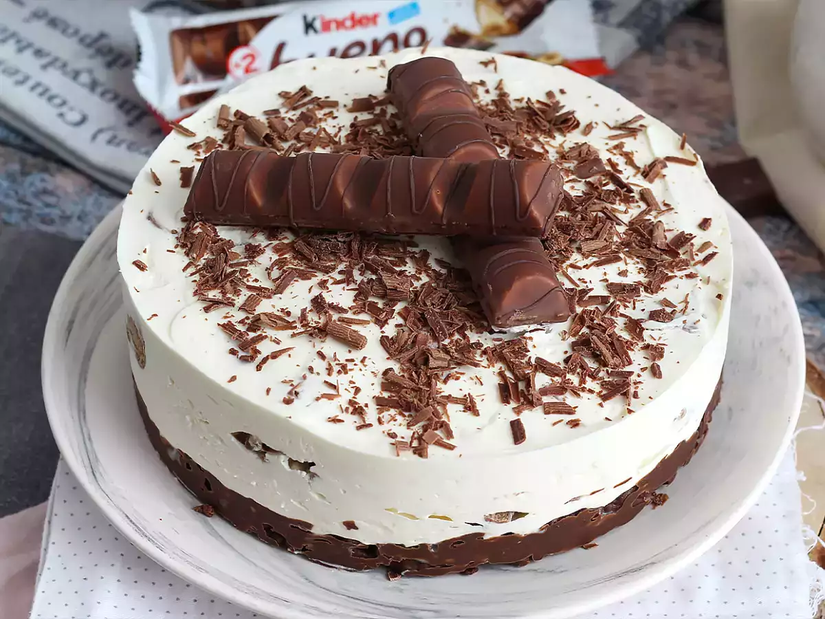 Cheesecake Kinder Bueno Tanpa Oven yang Lezat - foto 4