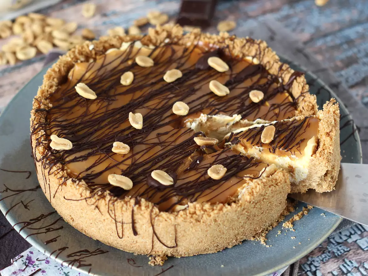 Cheesecake Snickers yang Super Lezat - foto 3