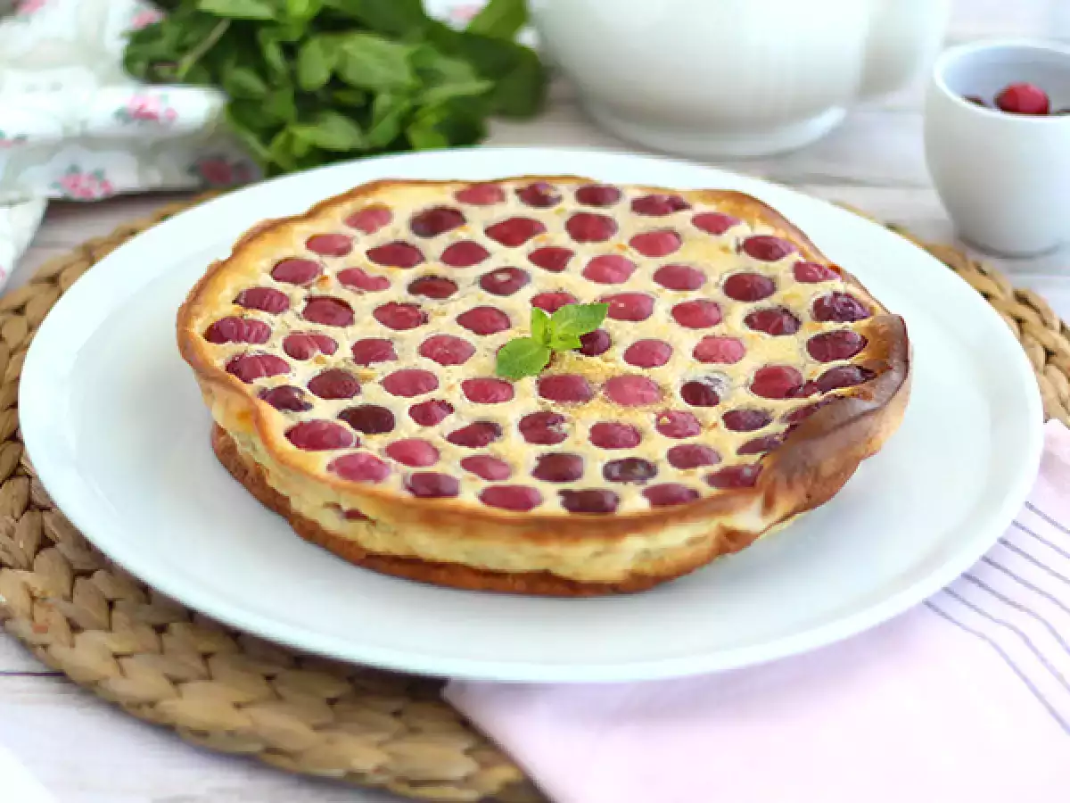 Cherry clafoutis, hidangan klasik yang sangat lezat - foto 2