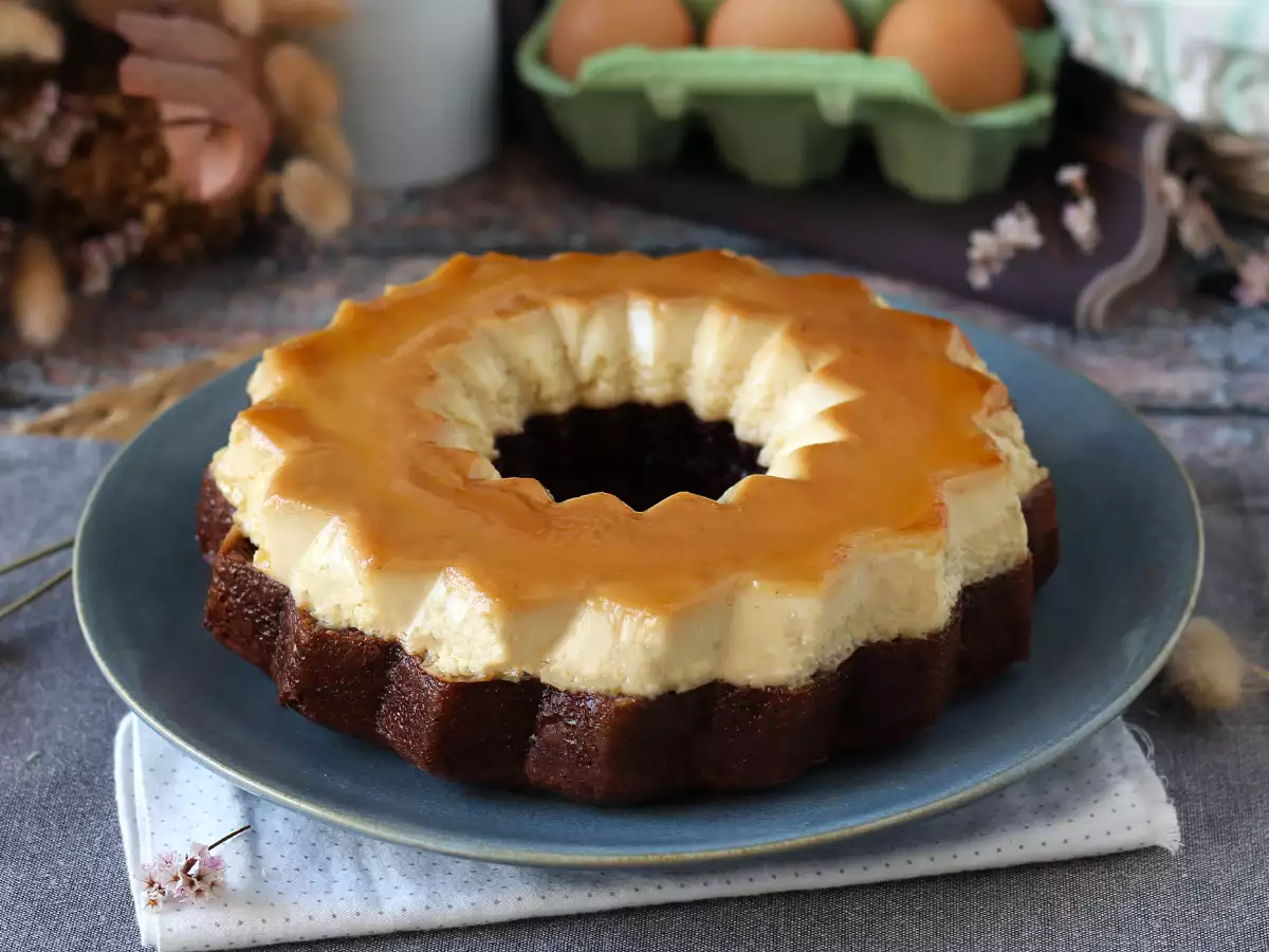 Choco flan: perpaduan sempurna kue cokelat lembut dan flan vanila karamel - foto 2