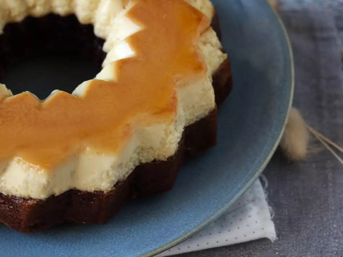 Choco flan: perpaduan sempurna kue cokelat lembut dan flan vanila karamel - foto 4