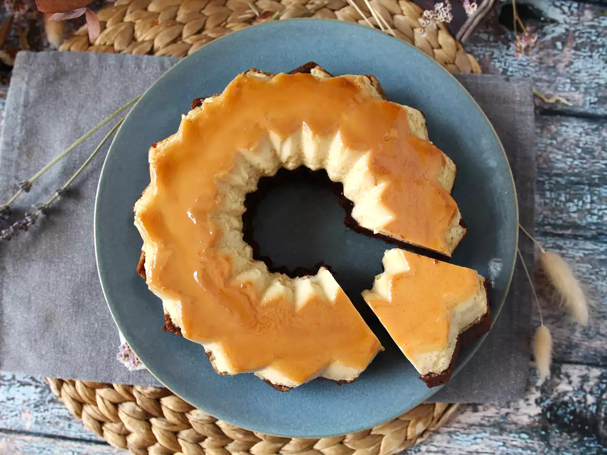 Choco flan: perpaduan sempurna kue cokelat lembut dan flan vanila karamel - foto 5