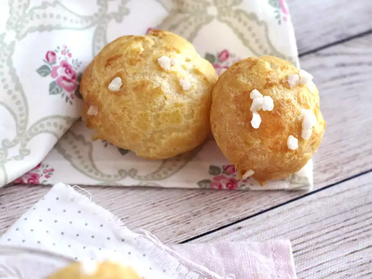 Chouquette, choux dengan gula mutiara - foto 3