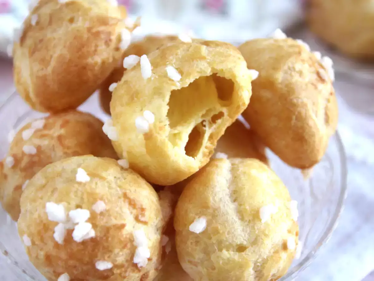 Chouquette, choux dengan gula mutiara - foto 6
