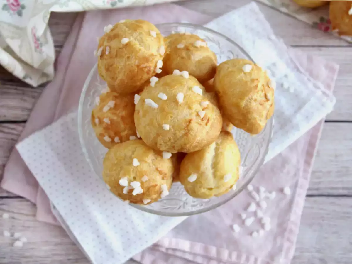 Chouquettes, kue choux dengan gula mutiara - foto 5