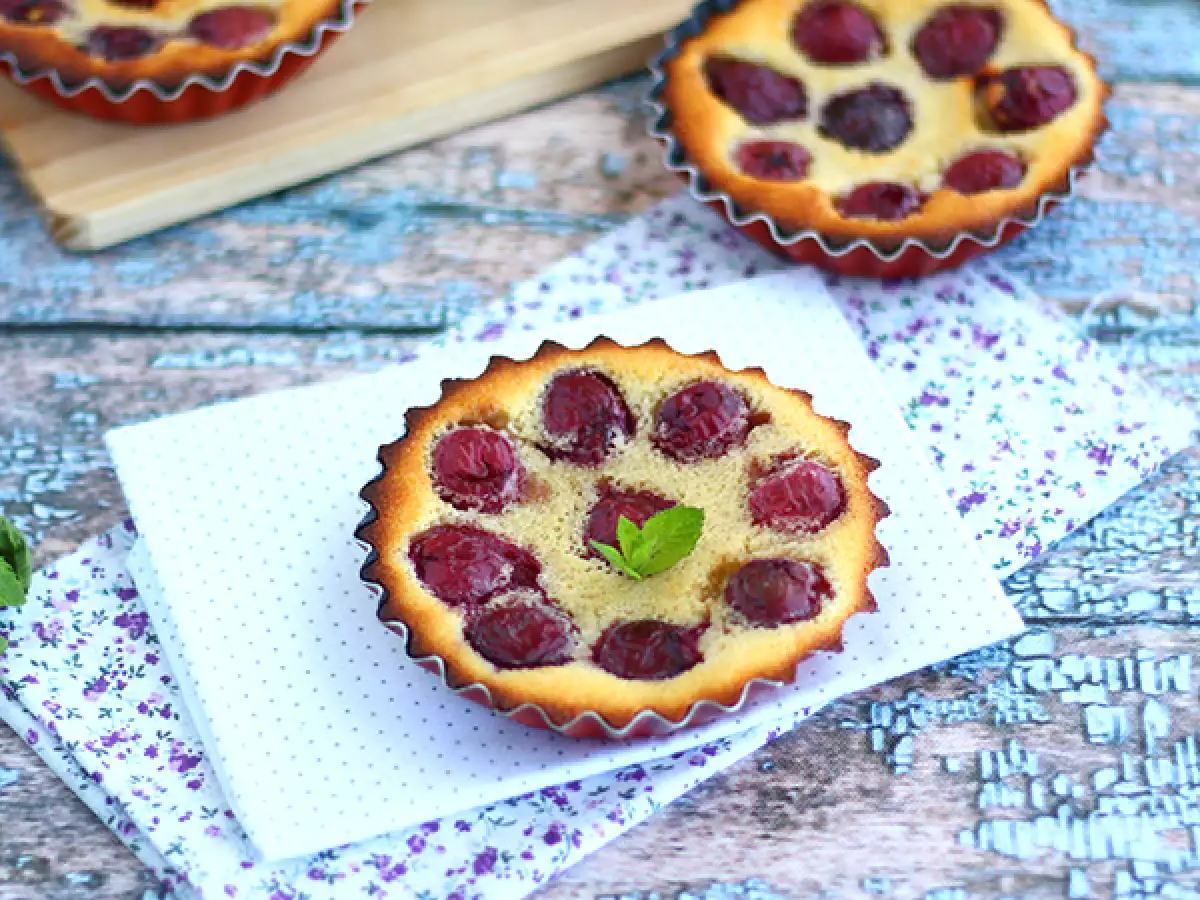 Clafoutis ceri mini bebas gluten