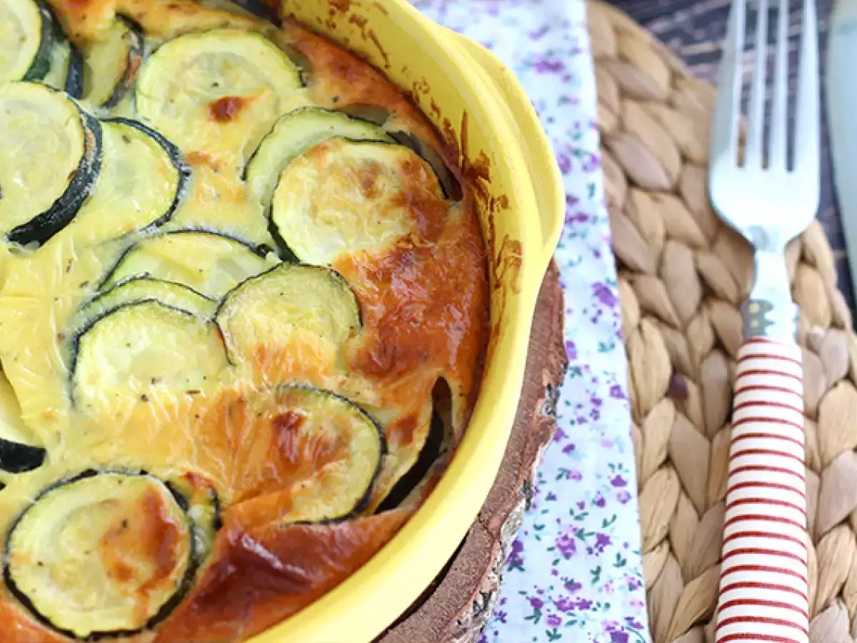 Clafoutis cukini dan keju kambing - foto 3