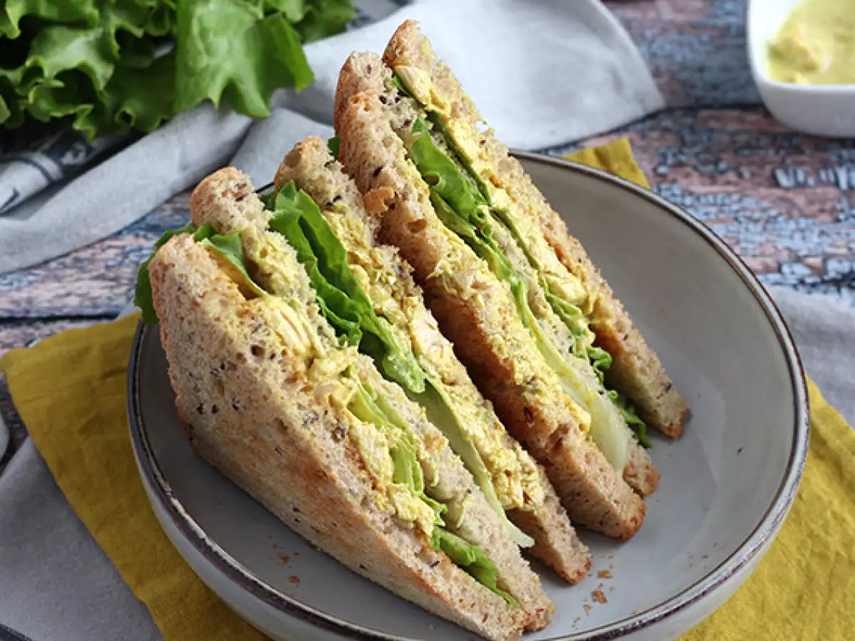 Club sandwich ayam kari - foto 5