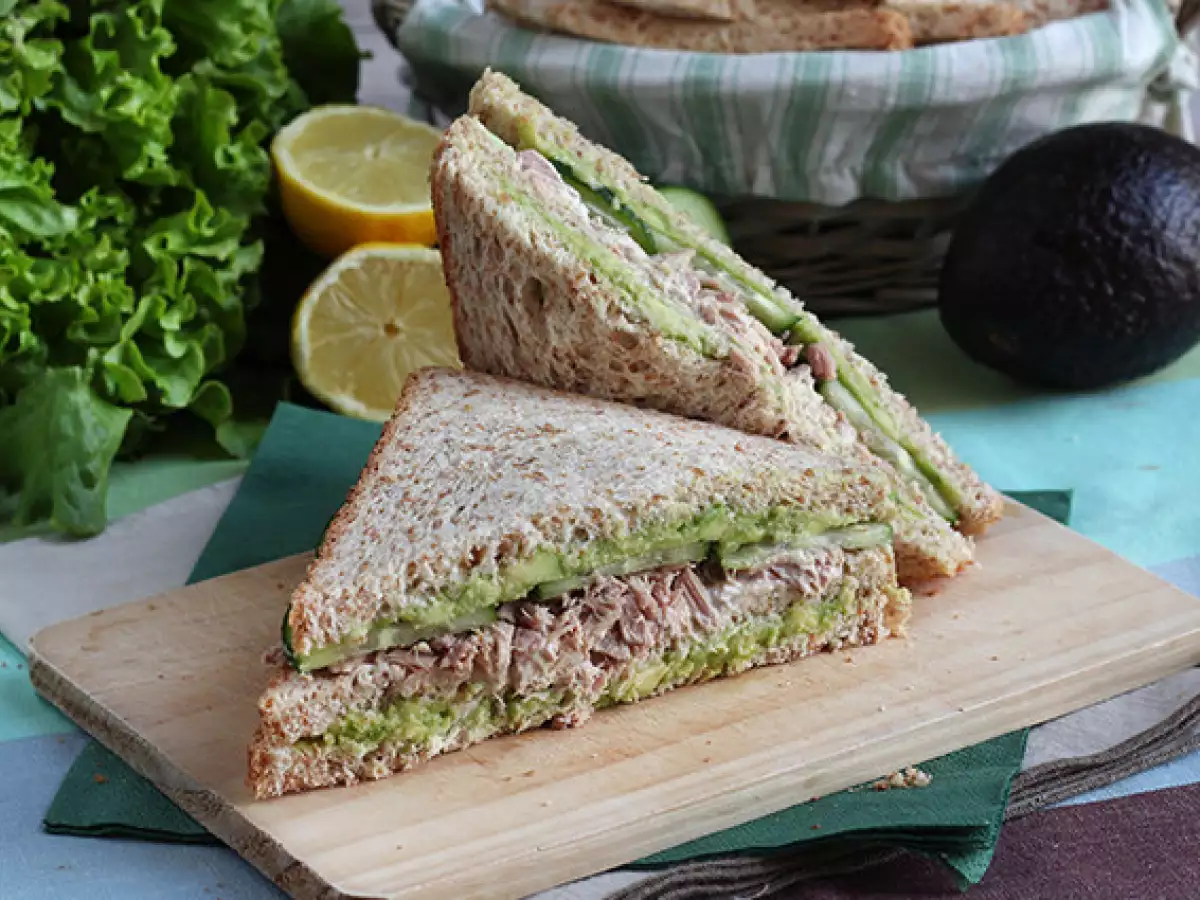 Club Sandwich Tuna dan Alpukat - foto 3