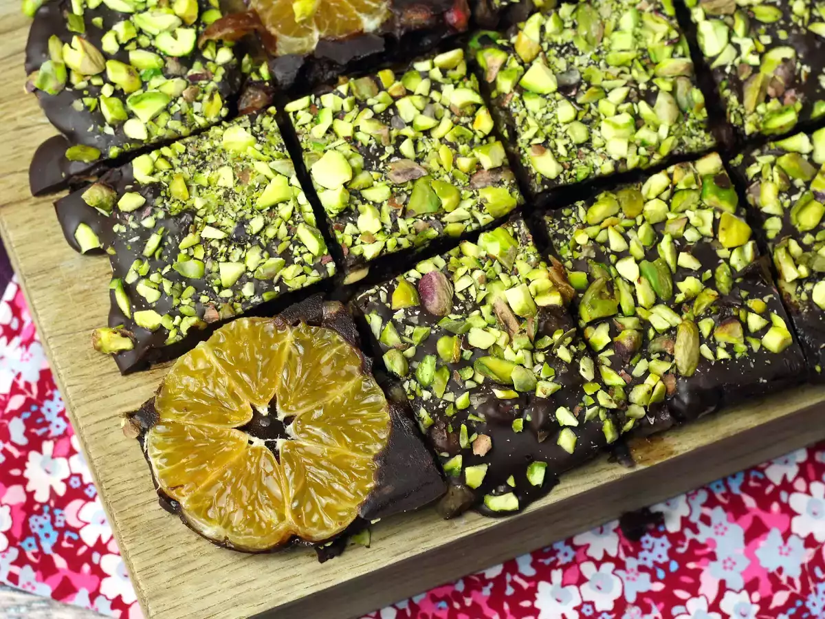 Cokelat batangan pistachio dan mandarin, kudapan manis yang sempurna untuk musim dingin! - foto 4