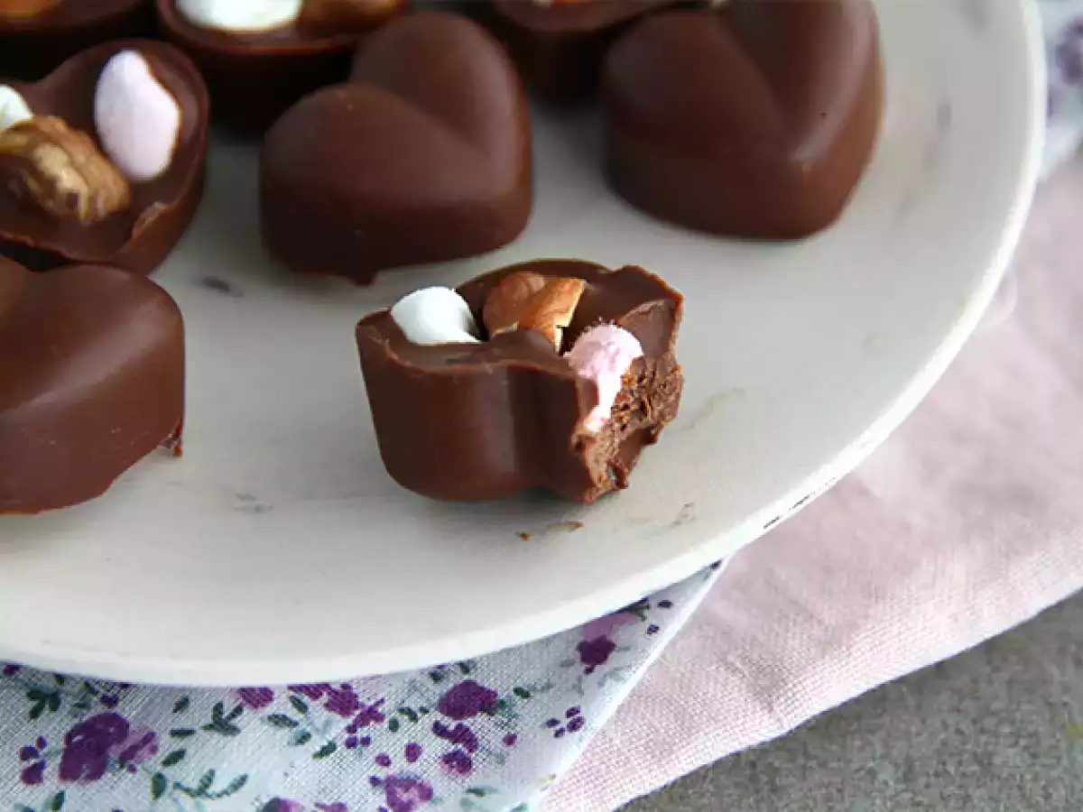 Cokelat Isi Marshmallow dan Kacang Hazelnut - foto 4