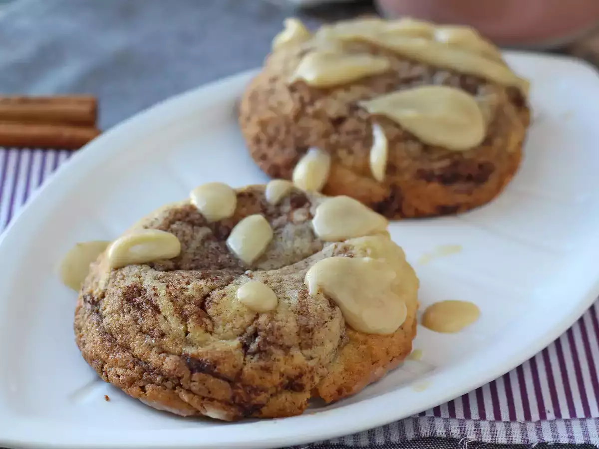 Cookies ala cinnamon roll, lembut dan renyah dengan cita rasa kayu manis yang nikmat - foto 2