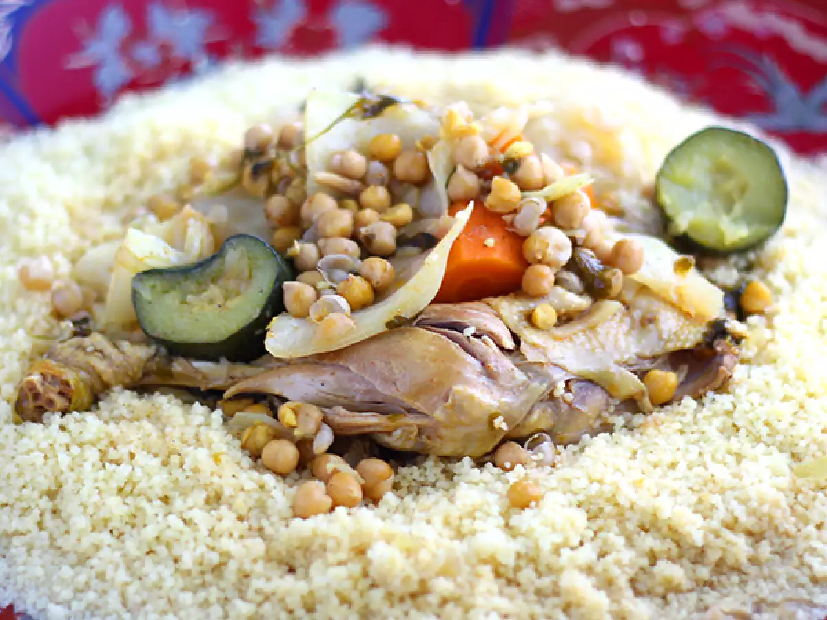Couscous ayam tradisional Maroko - foto 2