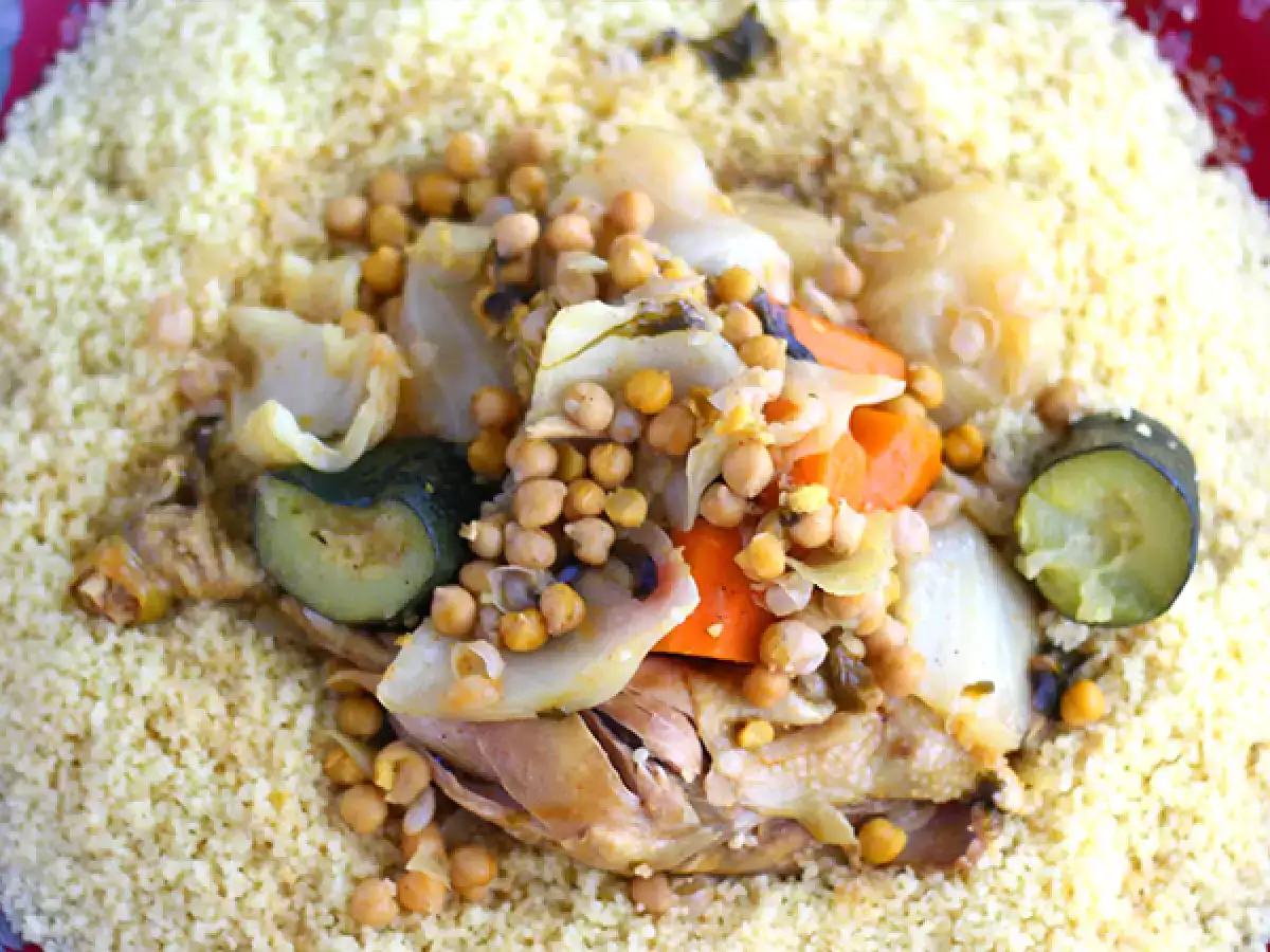 Couscous ayam tradisional Maroko - foto 3