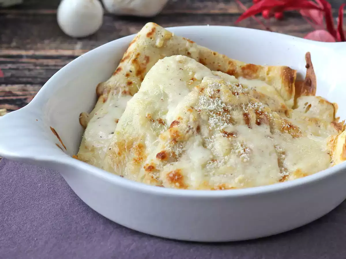 Crespelle ricotta dan jamur: resep vegetarian krim yang sempurna untuk setiap kesempatan - foto 3