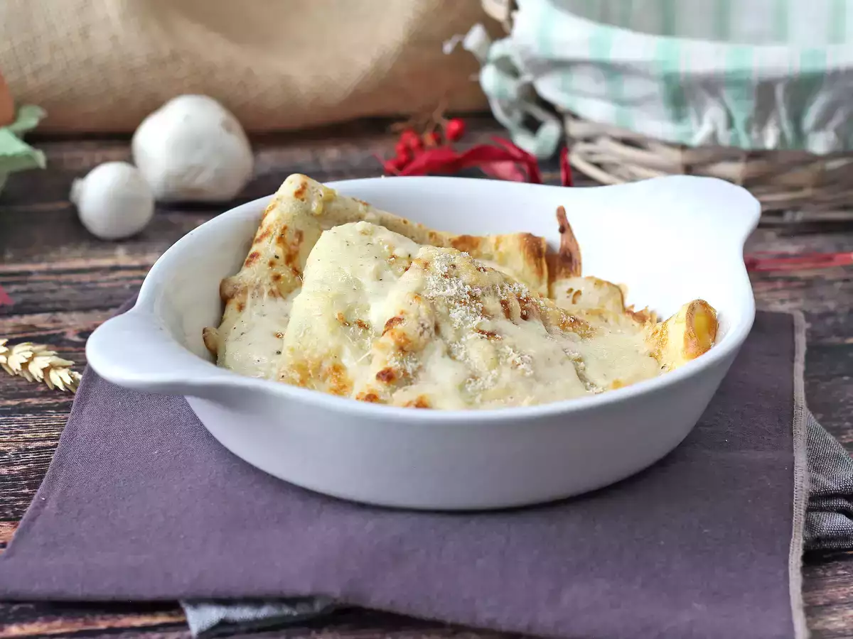 Crespelle ricotta dan jamur: resep vegetarian krim yang sempurna untuk setiap kesempatan - foto 4