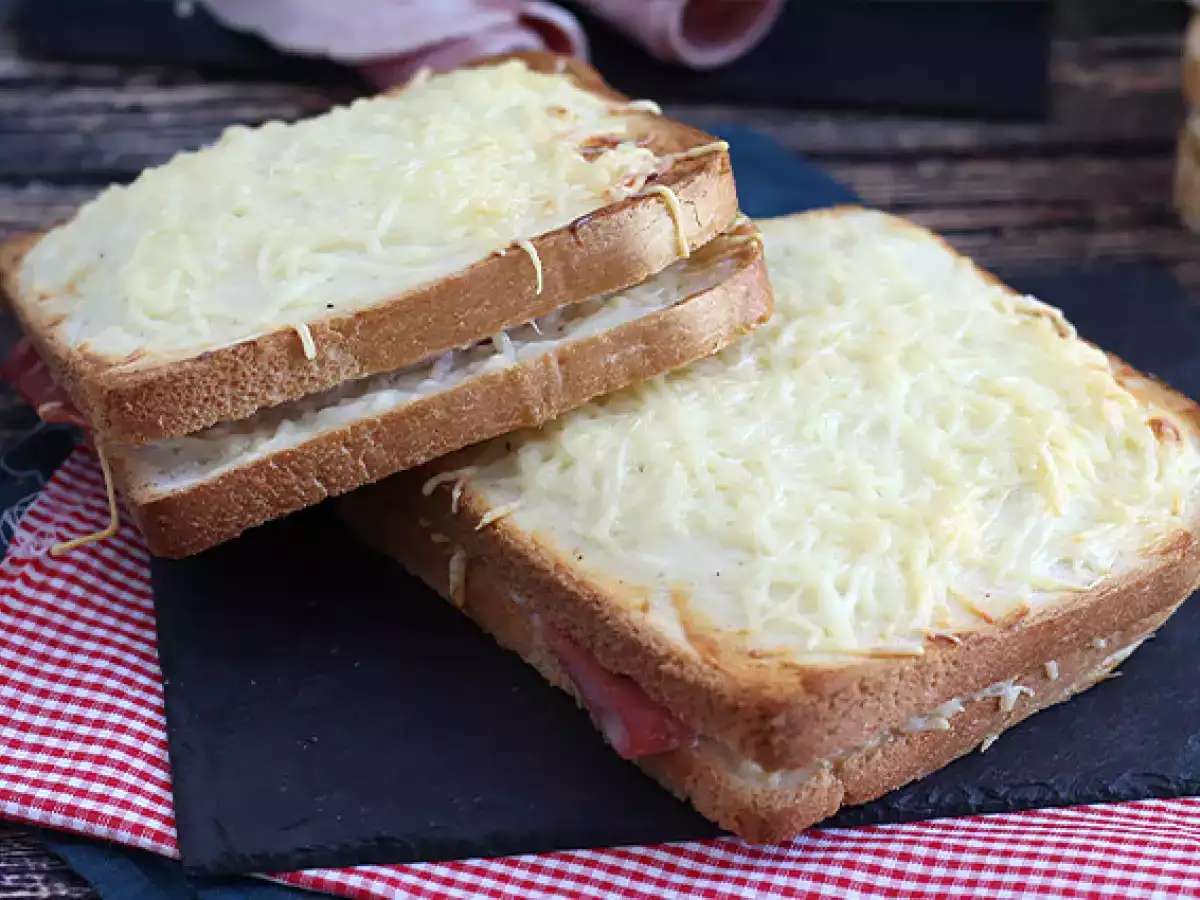 Croque-monsieur gourmet dengan saus béchamel - foto 2