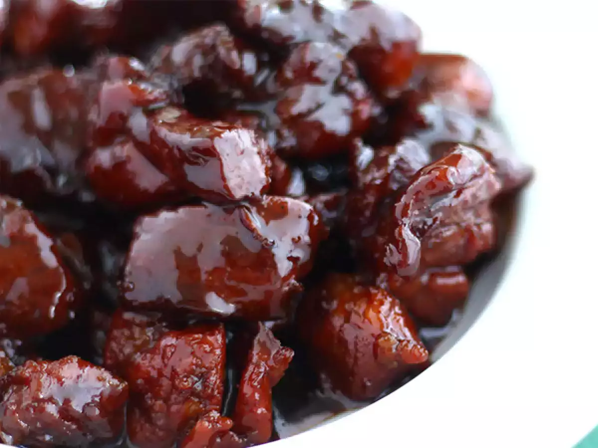 Daging babi dengan karamel - foto 2