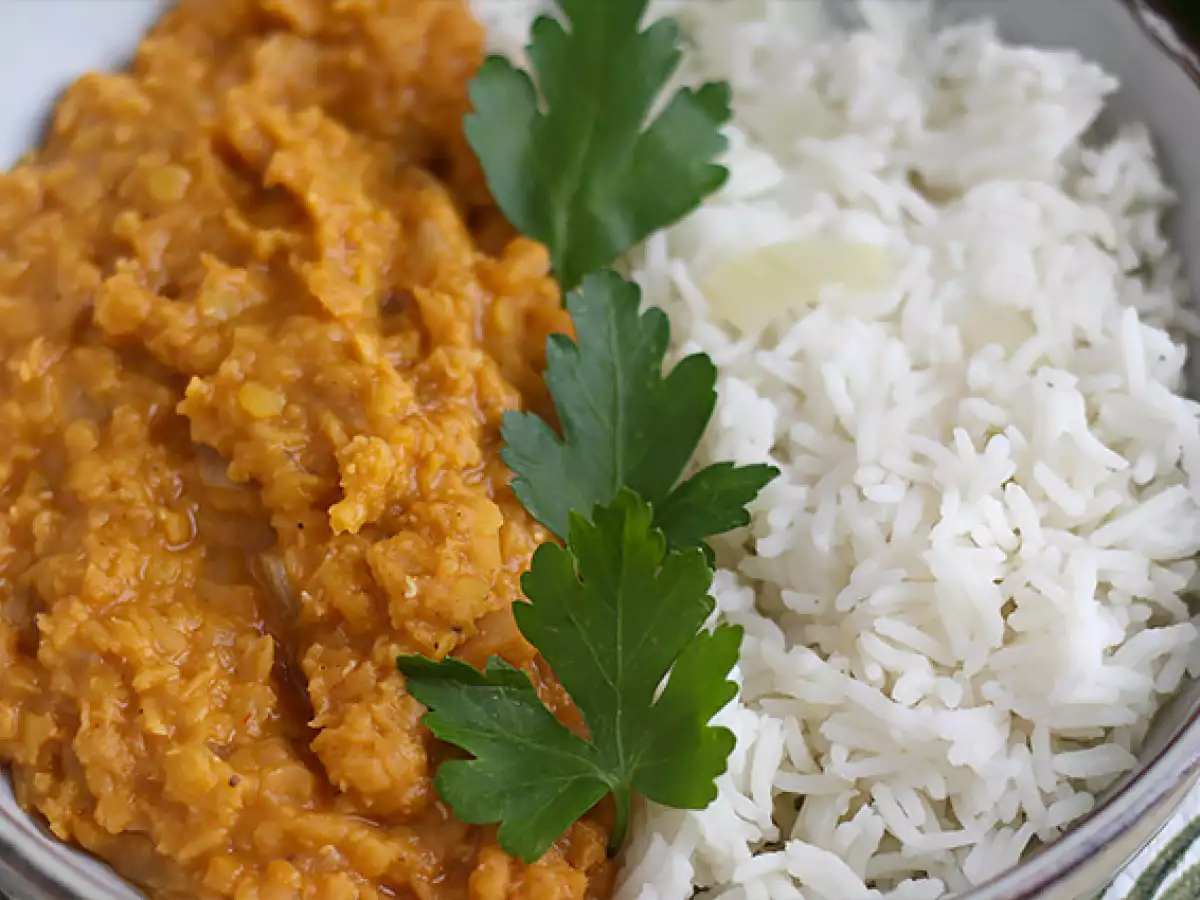 Dahl Lentil Merah yang Mudah - foto 2