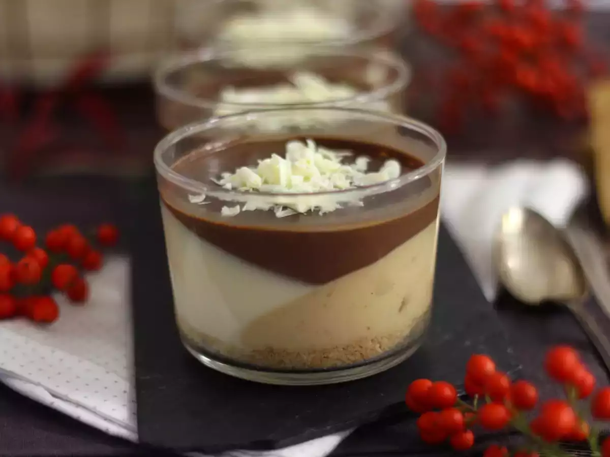Dessert Gelas Cokelat dan Turrón. Resep Mudah - foto 2