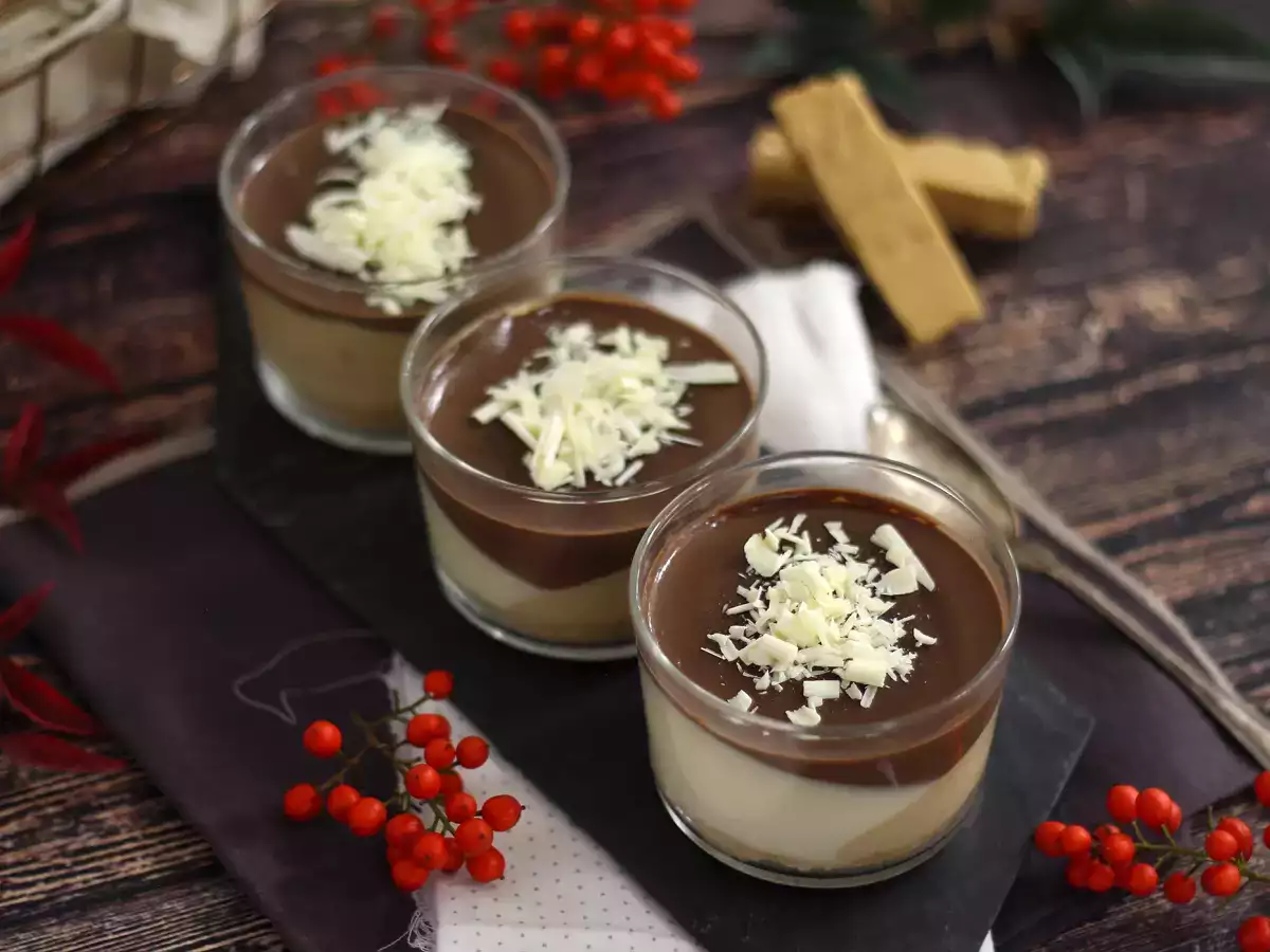 Dessert Gelas Cokelat dan Turrón. Resep Mudah - foto 3