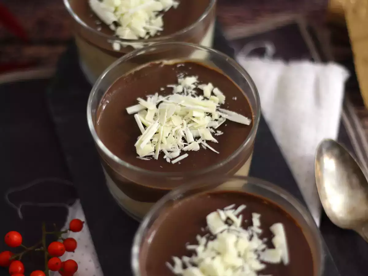 Dessert Gelas Cokelat dan Turrón. Resep Mudah - foto 5