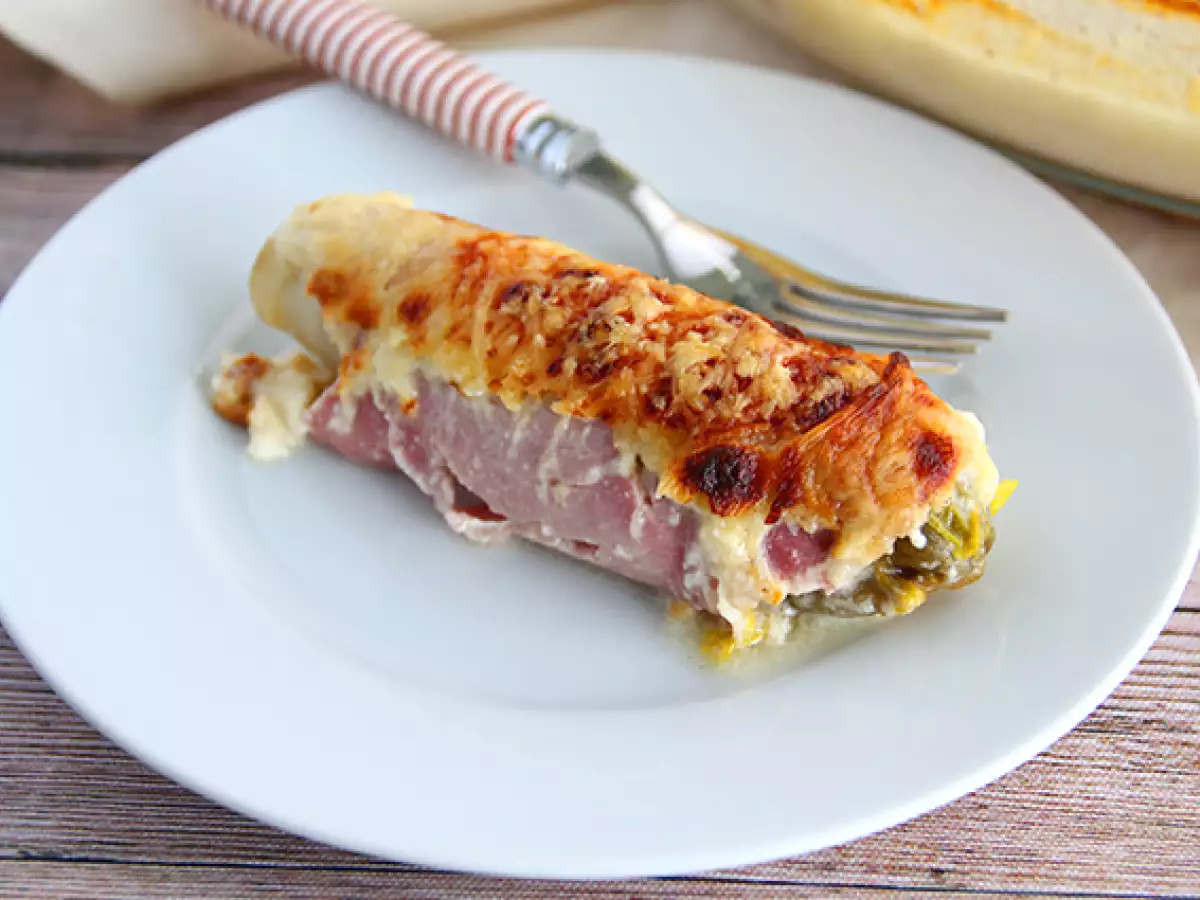 Endive Panggang dengan Ham dan Saus Béchamel - foto 3