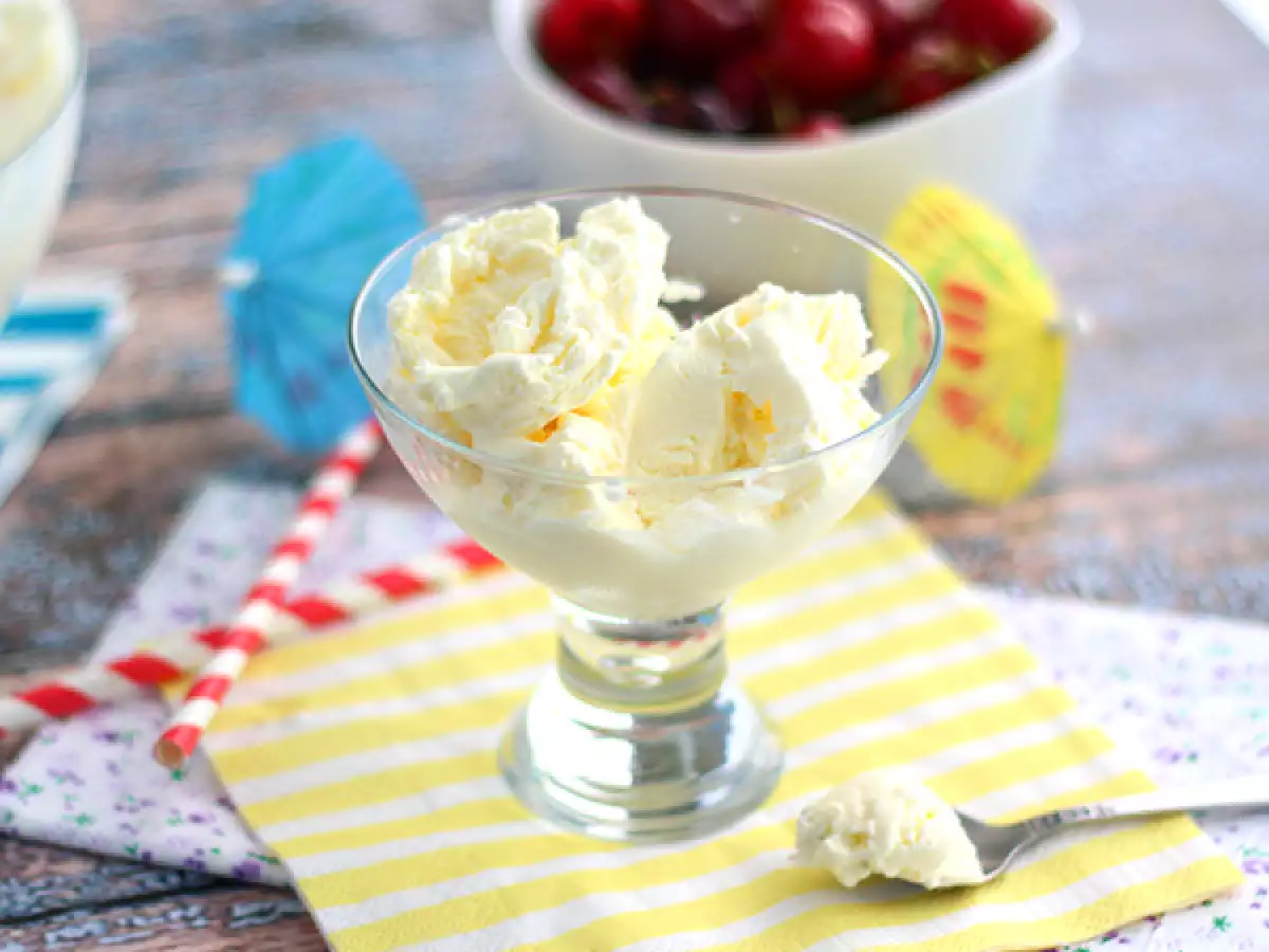 Es krim buatan sendiri tanpa pembuat es krim - foto 2