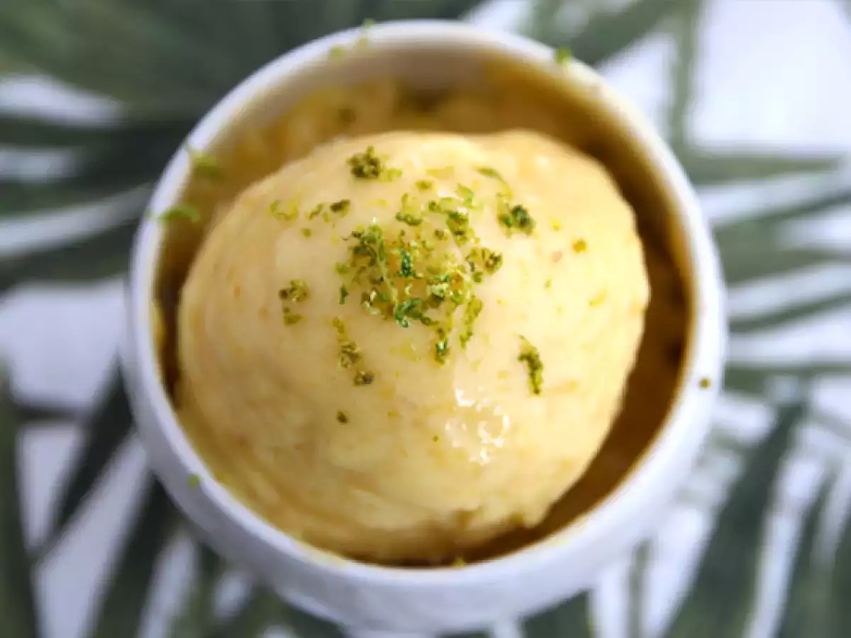 Es krim mangga tanpa pembuat es krim - foto 2