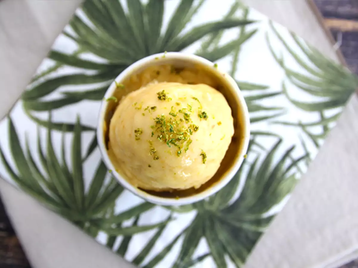 Es krim mangga tanpa pembuat es krim - foto 3