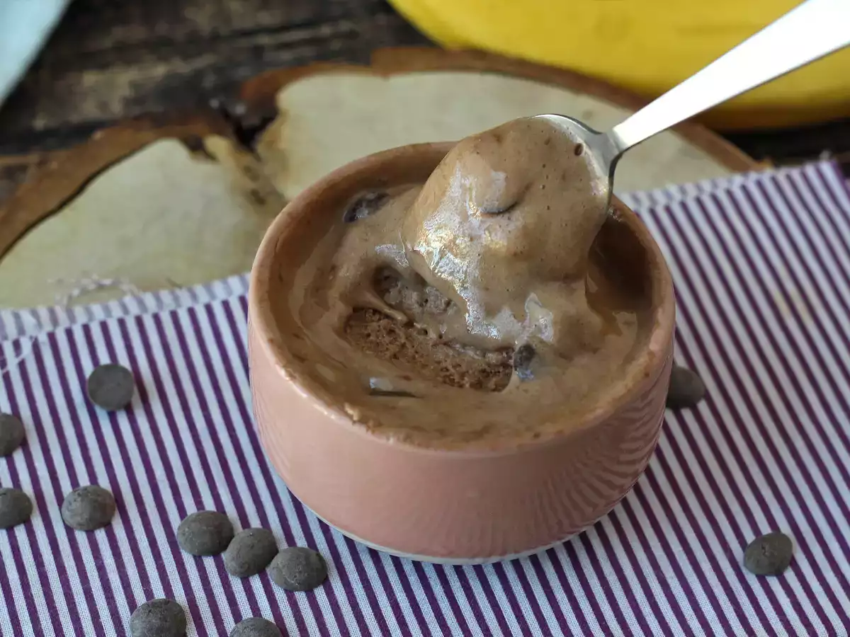 Es krim protein super whey cokelat, siap dalam 5 menit! - foto 5