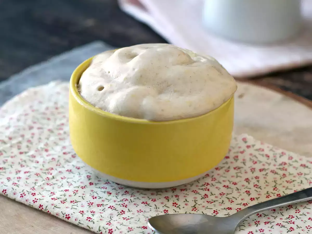 Es krim whey vanila, tinggi protein, cepat, dan dengan 3 bahan! - foto 2