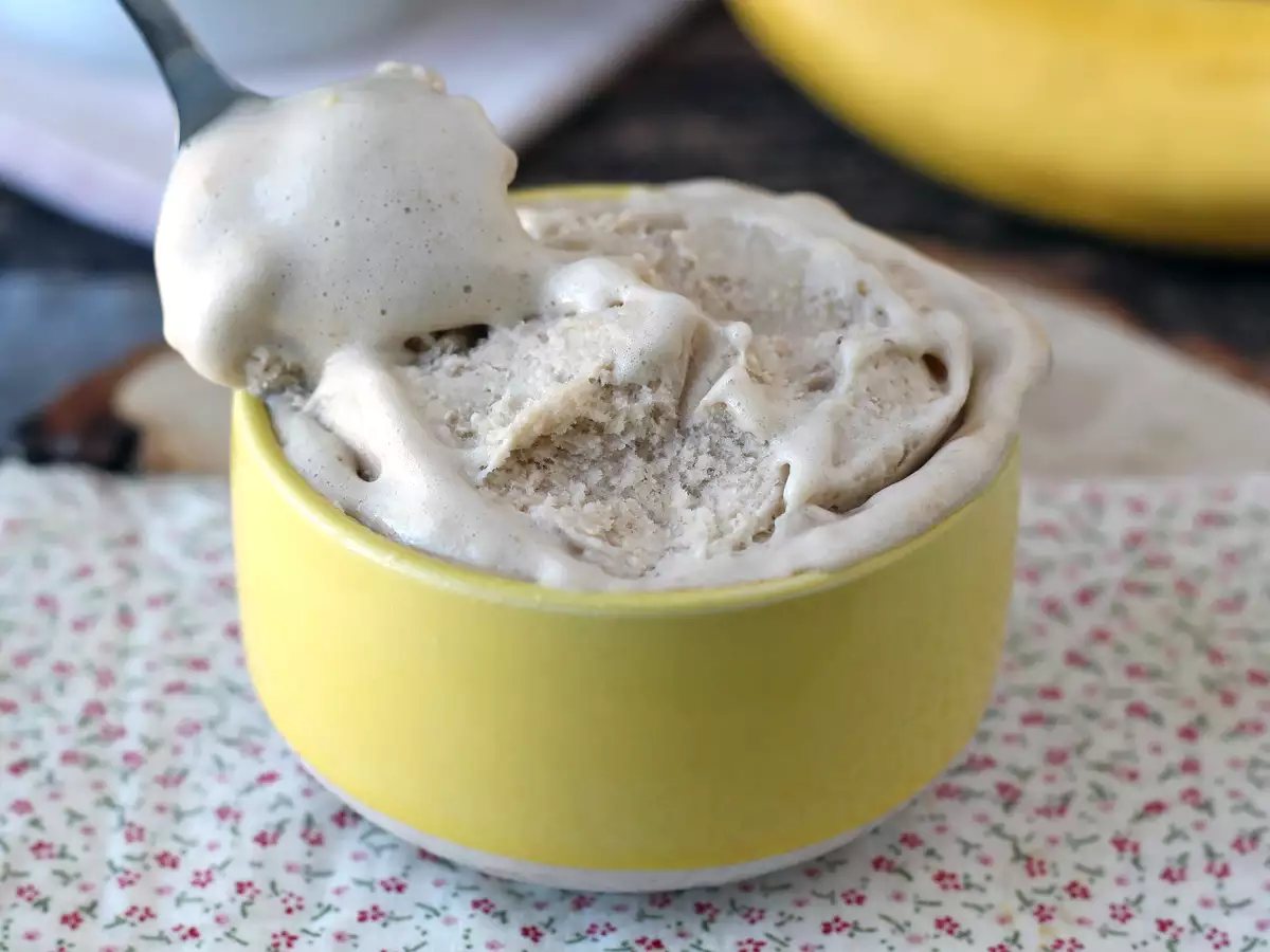 Es krim whey vanila, tinggi protein, cepat, dan dengan 3 bahan! - foto 3