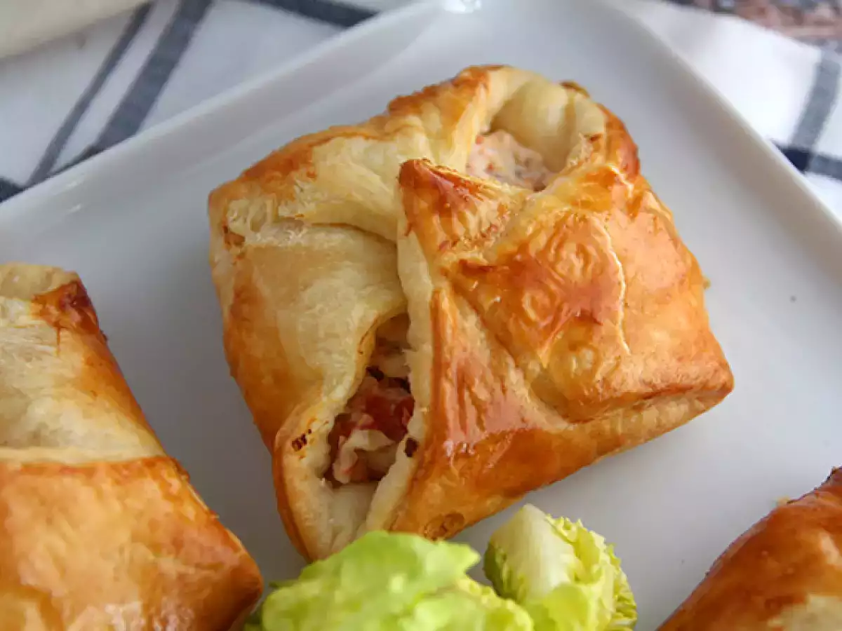 Fagottini dengan salmon asap dan keju kambing - foto 2