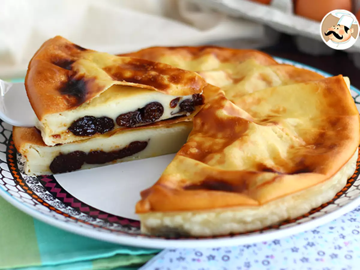 Far Breton dengan Prune Kering, Bebas Gluten dan Laktosa