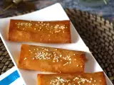 Feta Saganaki, resep Yunani untuk keripik feta dan madu, foto 3