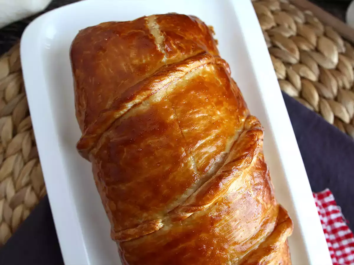Filet mignon babi berbalut puff pastry, langkah demi langkah - foto 3