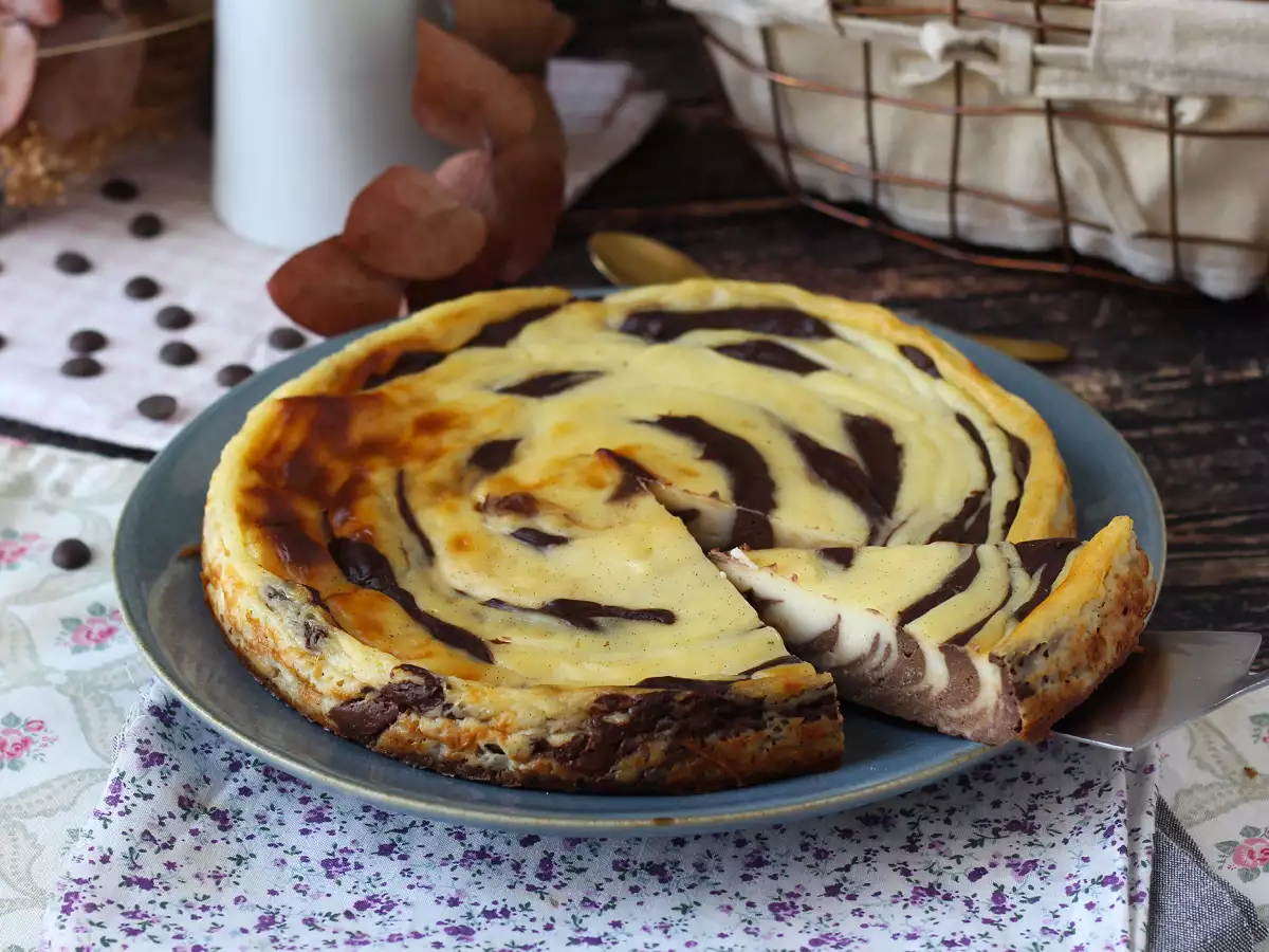 Flan marmer tanpa kulit pastry, super mudah dibuat dengan hasil yang dijamin memukau - foto 2