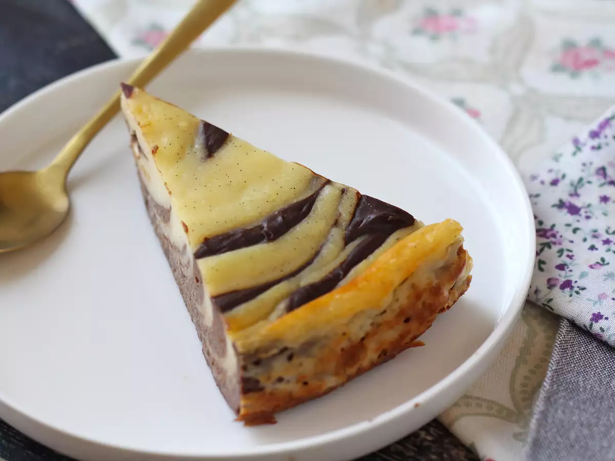 Flan marmer tanpa kulit pastry, super mudah dibuat dengan hasil yang dijamin memukau - foto 5
