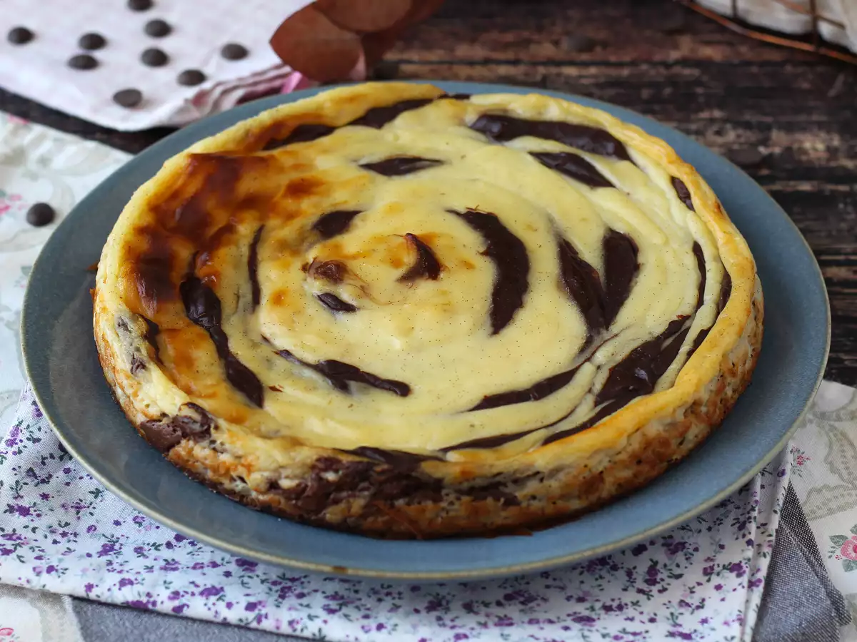 Flan marmer tanpa kulit pastry, super mudah dibuat dengan hasil yang dijamin memukau - foto 8
