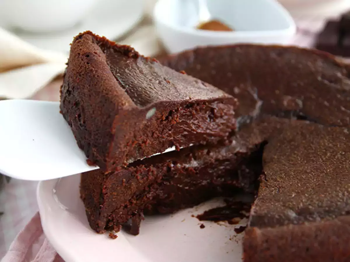 Fondant karamel cokelat dan mentega asin - foto 5