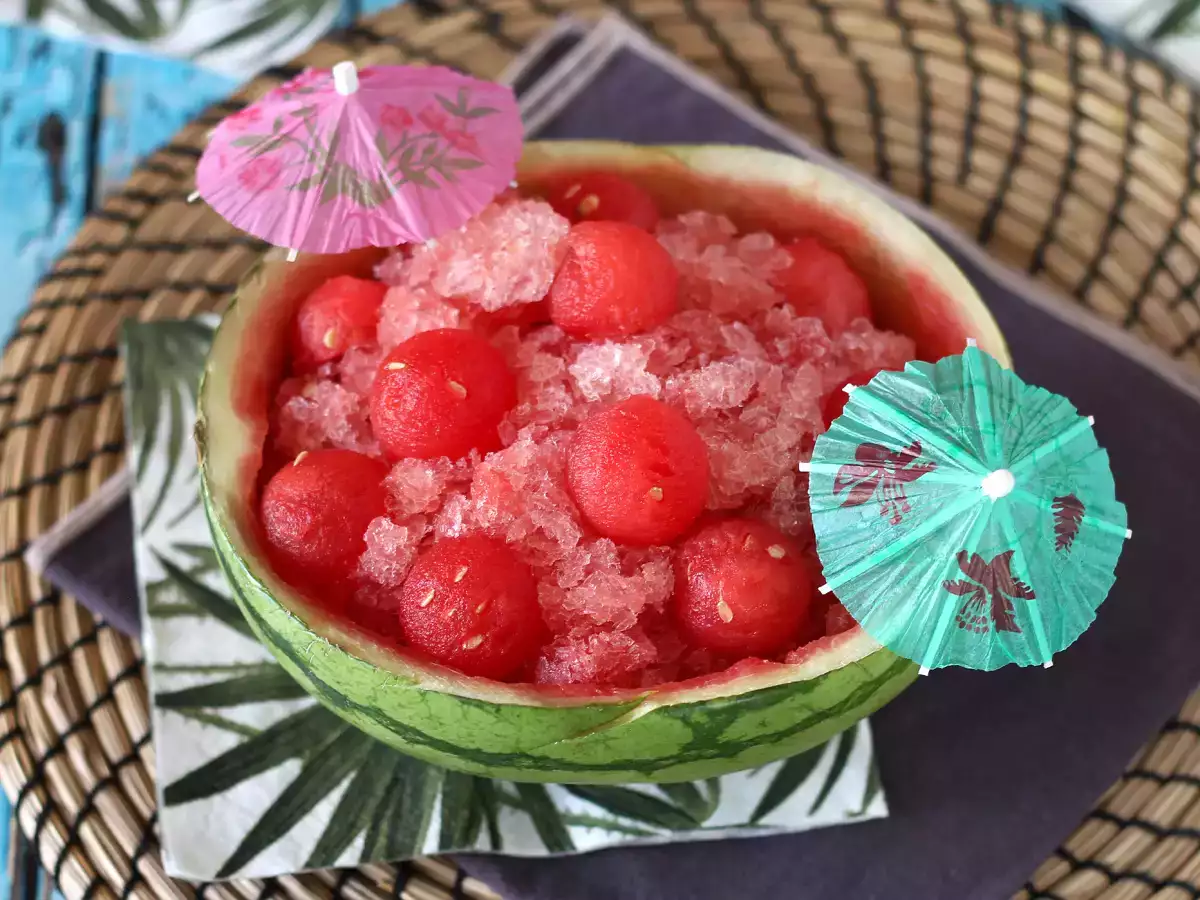 Frosé semangka: koktail granita yang sangat menyegarkan dengan rosé! - foto 2